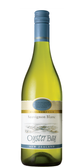 Eine Flasche Oyster Bay Sauvignon Blanc aus Neuseeland, mit einem eleganten, klaren Design und einem blauen Schraubverschluss.