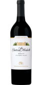 Eine elegante Flasche Merlot von Chateau Ste. Michelle, die in einem klassischen Design mit goldenen Akzenten gestaltet ist.