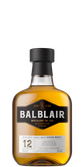 Die Flasche des Balblair Whiskys hebt sich durch ihr modernes Design und die markante Etikettierung hervor.
