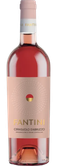Eine Flasche Fantini Cerasuolo d'Abruzzo, die in einem eleganten Design mit einem rosafarbenen Korken präsentiert wird.