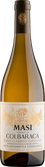Die Flasche Masi Colbaraca präsentiert sich mit einem ansprechenden goldenen Etikett und einem charakteristischen Engel-Emblem.