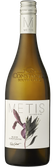 Ein kunstvoll gestaltetes Etikett mit botanischen Illustrationen, das die Frische und Eleganz des METIS Sauvignon Blanc hervorhebt.