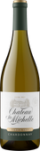 Eine Flasche Chardonnay von Chateau Ste. Michelle, elegant gestaltet mit einem goldenen Kapsel und einem detaillierten Etikett.