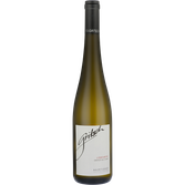 Ein stilvolles Weinflasche-Design mit dem Namen Gritsch und der Herkunft Loibenberg, ideal für Weinliebhaber.