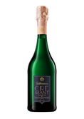 Die Flasche Crémant von Geldermann zeigt ein ansprechendes Design mit einem goldenen Korken und einem edlen Etikett.