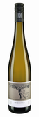 Eine Flasche Chardonnay mit einem eleganten Etikett, das eine stilisierte Weinrebe und einen spielenden Hund zeigt.