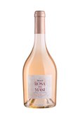 Die Flasche zeigt einen frischen Roséwein aus dem Jahr 2023, verziert mit einem stilvollen, blumigen Etikett.