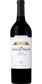 Eine elegante Flasche Merlot von Chateau Ste. Michelle, die in einem klassischen Design mit goldenen Akzenten gestaltet ist.