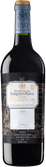 Ein ansprechendes Bild einer Rotweinflasche, die den 150. Jahrestag des renommierten Weinguts Marques de Riscal feiert.