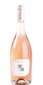 Eine elegante Flasche Roséwein mit einem zarten, blassrosa Farbton und einem stilvollen Etikett von Elena Walch.