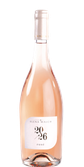 Eine elegante Flasche Roséwein mit einem zarten, blassrosa Farbton und einem stilvollen Etikett von Elena Walch.
