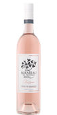 Die Flasche zeigt einen ansprechenden Roséwein, verziert mit einem kunstvollen Etikett und einem modernen, minimalistischen Design.