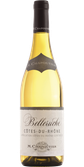 Ein edles Flaschenlabel von Belleruche Côtes-du-Rhône, das die feine Qualität des Weins und die Tradition des Weinguts hervorhebt.