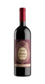 Ein hochwertiger Rotwein in einer schlanken Flasche, die mit einem dekorativen Etikett und dem Jahrgang 2017 versehen ist.