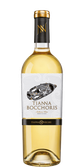 Die Flasche zeigt einen klaren, goldenen Wein, umgeben von einem stilvollen Etikett mit einem einzigartigen Design.