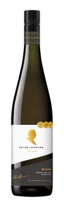 Ein hochwertiger Riesling in einer schlanken Flasche, die mit goldenen Medaillen für ihre Qualität ausgezeichnet ist.