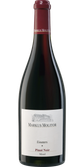 Die Flasche hat ein klassisches Etikett mit der Aufschrift 'Einstern' und dem Weinnamen 'Pinot Noir'.