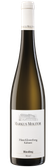 Ein hochwertiger Riesling aus der Mosel-Region, abgebildet in einer stilvollen, schlanken Flasche mit einem weißen Korken.