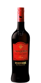 Ein hochwertiger Sherry in einer markanten Flasche, die mit dem Schriftzug 'Fino' und dem Osborne-Logo verziert ist.