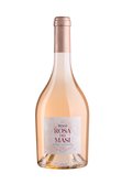 Die Flasche zeigt einen frischen Roséwein aus dem Jahr 2023, verziert mit einem stilvollen, blumigen Etikett.