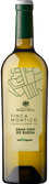 Das Etikett der Flasche zeigt eine künstlerische Darstellung einer Karte, die die Herkunft des Weins symbolisiert.