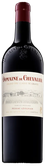 Eine elegante Flasche Domaine de Chevalier mit einem tiefroten Etikett und einer detaillierten Abbildung des Weinguts.