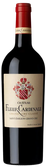 Eine elegante Flasche Château Fleur Cardinale mit rotem Korken und einem kunstvollen Etikett, das die Herkunft betont.