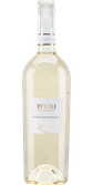 Eine elegante Flasche Weißwein mit dem Etikett 'Pipoli Vigneti del Vulture', die in einem hellen, neutralen Hintergrund steht.
