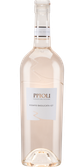 Eine elegante Flasche Roséwein mit einem klaren, zarten Farbton und einem stilvollen Etikett, das den Namen Piroli trägt.