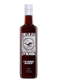 Die Flasche zeigt den Ziegler Avionic Aperitif, gekennzeichnet durch die Lufthansa-Logo und fruchtige Geschmacksrichtungen.