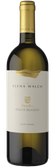 Eine elegante Flasche Pinot Bianco von Elena Walch, mit einem goldenen Kapselverschluss und einem stilvollen Etikett.
