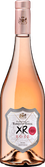 Die Flasche zeigt einen ansprechenden Roséwein, umgeben von einem glänzenden, metallischen Kapselverschluss und einem detaillierten Etikett.