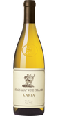 Ein hochwertiger Chardonnay in einer stilvollen Flasche, die das Logo eines Rehs und den Namen Karia trägt.