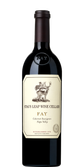 Eine elegante Flasche Cabernet Sauvignon von Stag's Leap Wine Cellars mit einem kunstvollen Etikett und einem Hirschmotiv.