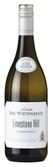 Das Etikett der De Wetshof Limestone Hill Chardonnay-Flasche zeigt eine detaillierte Abbildung des Weinguts.