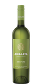 Die Flasche 'Amalaya Blanco de Corte' zeigt ein modernes Design mit einem spiralförmigen Logo und klaren Schriftzügen.
