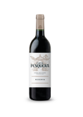 Ein hochwertiger Rotwein in einer schlanken Flasche, die die Herkunft Ribera del Duero und die Bezeichnung Reserva präsentiert.