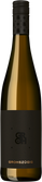 Eine elegante Weinflasche mit einem schwarzen Etikett und dem Schriftzug 'Grohszügig' in goldener Schrift.