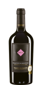 Eine elegante Flasche Zolla Primitivo di Manduria mit einem auffälligen Etikett und goldener Auszeichnung für Qualität.
