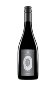 Eine elegante Flasche mit schwarzem Etikett, die den alkoholfreien Pinot Noir von Leitz präsentiert, stilvoll und modern.