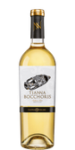 Die Flasche zeigt einen klaren, goldenen Wein, umgeben von einem stilvollen Etikett mit einem einzigartigen Design.