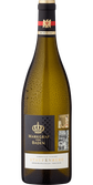 Die Flasche Markgraf von Baden zeigt ein ansprechendes Design mit historischen Abbildungen und einem goldenen Kronenlogo.