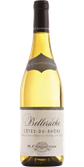 Ein edles Flaschenlabel von Belleruche Côtes-du-Rhône, das die feine Qualität des Weins und die Tradition des Weinguts hervorhebt.