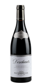 Ein hochwertiger Rotwein in einer schlanken Flasche, die das Etikett 'Deschants' und die Herkunft Saint-Joseph betont.