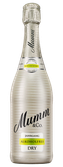 Eine elegante Flasche Mumm & Co. mit einem schimmernden, silbernen Design und dem Aufdruck 'alkoholfrei' auf dem Etikett.
