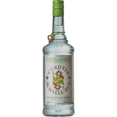 Die Flasche zeigt ein farbenfrohes Etikett mit dem Namen 'Chrüter Schälle-Bur' und einem grünen Schraubverschluss.