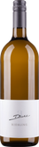 Eine elegante Flasche Riesling mit einem schlichten, weißen Etikett und dem Namen Diehl in geschwungener Schrift.