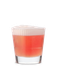 Ein erfrischendes, schaumiges Getränk in einem klaren Glas, das eine ansprechende Farbverlauf von rosa bis klar zeigt.