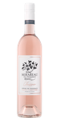 Die Flasche zeigt einen ansprechenden Roséwein, verziert mit einem kunstvollen Etikett und einem modernen, minimalistischen Design.