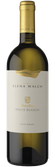 Eine elegante Flasche Pinot Bianco von Elena Walch, mit einem goldenen Kapselverschluss und einem stilvollen Etikett.